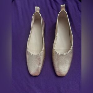 VINCE Vivian Gold Ballet Flat (Women) Size:8M